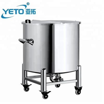 500L Stainless Steel Medical Mobile Storage Equipment Chemical Oil And Hot Water Storage Tank